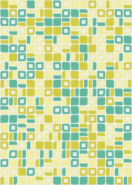 Soyut Geometrik Desen üretken hesaplama sanatı çizimi 