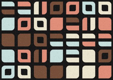 Soyut Geometrik Desen üretken hesaplama sanatı çizimi