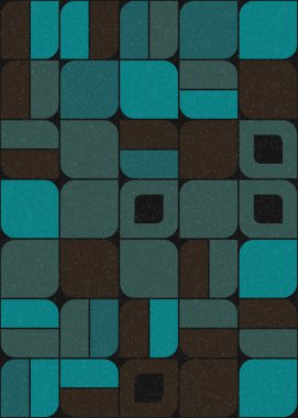 Soyut Geometrik Desen üretken hesaplama sanatı çizimi 