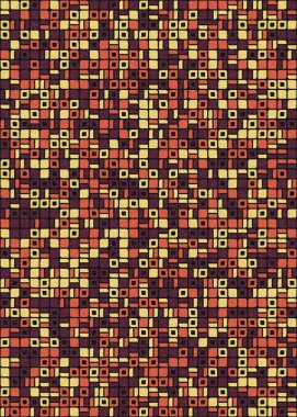 Soyut Geometrik Desen üretken hesaplama sanatı çizimi 