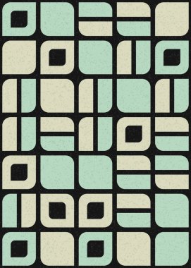 Soyut Geometrik Desen üretken hesaplama sanatı çizimi 