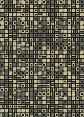 Soyut Geometrik Desen üretken hesaplama sanatı çizimi 