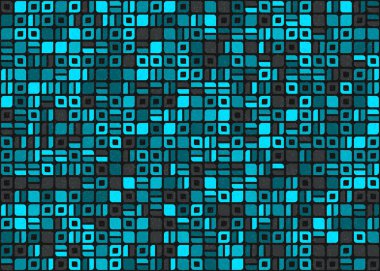 Soyut Geometrik Desen üretken hesaplama sanatı çizimi 