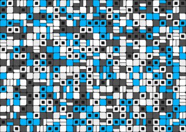 Soyut Geometrik Desen üretken hesaplama sanatı çizimi 