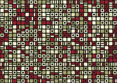 Soyut Geometrik Desen üretken hesaplama sanatı çizimi 