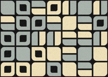 Soyut Geometrik Desen üretken hesaplama sanatı çizimi