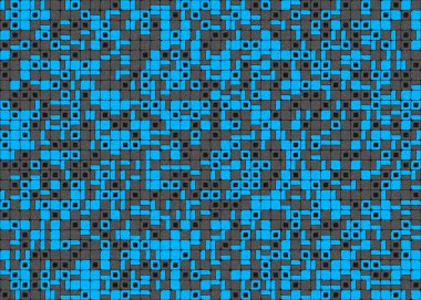 Soyut Geometrik Desen üretken hesaplama sanatı çizimi 