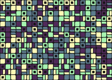 Soyut Geometrik Desen üretken hesaplama sanatı çizimi 