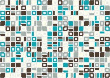 Soyut Geometrik Desen üretken hesaplama sanatı çizimi 