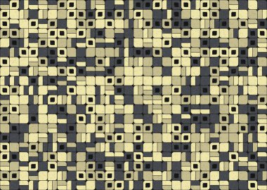 Soyut Geometrik Desen üretken hesaplama sanatı çizimi 