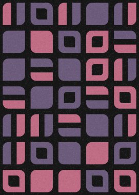 Soyut renkli geometrik desen vektör çizimi