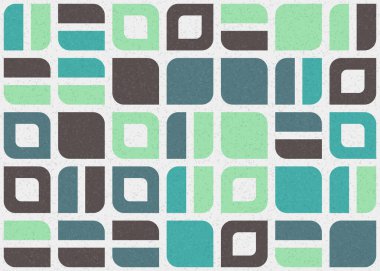 Soyut Geometrik Desen üretken hesaplama sanatı çizimi 