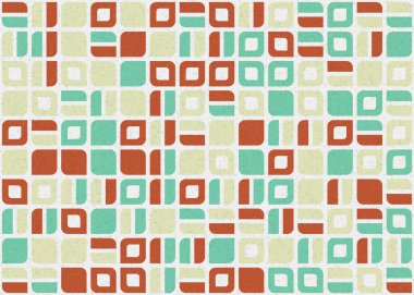 Soyut Geometrik Desen üretken hesaplama sanatı çizimi 