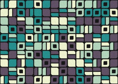 Soyut Geometrik Desen üretken hesaplama sanatı çizimi 