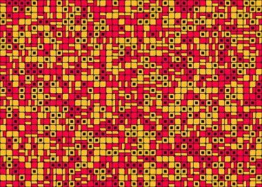 Soyut Geometrik Desen üretken hesaplama sanatı çizimi 