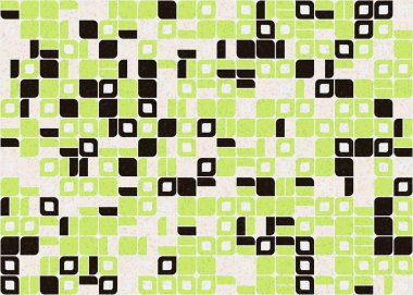 Soyut Geometrik Desen üretken hesaplama sanatı çizimi 