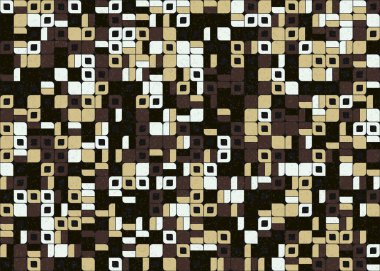 Soyut Geometrik Desen üretken hesaplama sanatı çizimi 