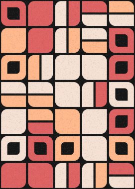 Soyut renkli geometrik desen vektör çizimi