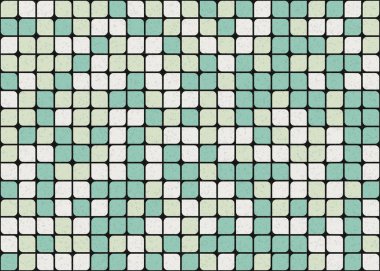 Soyut Geometrik Desen üretken hesaplama sanatı çizimi 