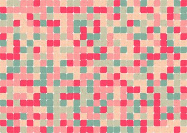 Soyut Geometrik Desen üretken hesaplama sanatı çizimi 