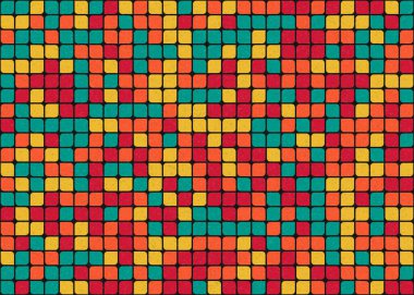 Soyut Geometrik Desen üretken hesaplama sanatı çizimi 