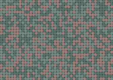 Soyut Geometrik Desen üretken hesaplama sanatı çizimi 