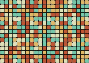 Soyut Geometrik Desen üretken hesaplama sanatı çizimi 