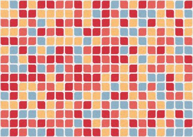 Soyut Geometrik Desen üretken hesaplama sanatı çizimi 