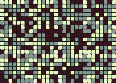Soyut Geometrik Desen üretken hesaplama sanatı çizimi 