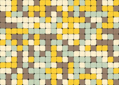 Soyut Geometrik Desen üretken hesaplama sanatı çizimi 