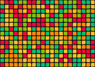 Soyut Geometrik Desen üretken hesaplama sanatı çizimi 