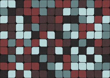 Soyut Geometrik Desen üretken hesaplama sanatı çizimi 