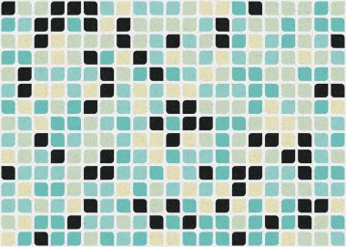 Soyut Geometrik Desen üretken hesaplama sanatı çizimi 