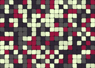 Soyut Geometrik Desen üretken hesaplama sanatı çizimi 