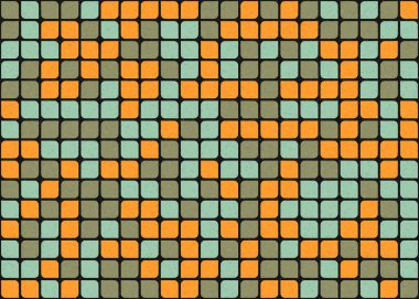 Soyut Geometrik Desen üretken hesaplama sanatı çizimi 