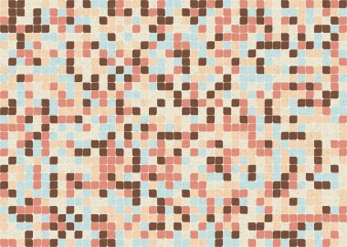 Soyut Geometrik Desen üretken hesaplama sanatı çizimi 