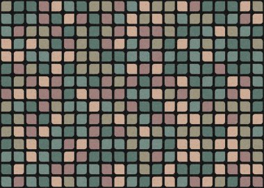 Soyut Geometrik Desen üretken hesaplama sanatı çizimi 