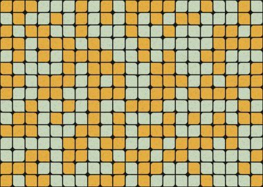 Soyut Geometrik Desen üretken hesaplama sanatı çizimi 