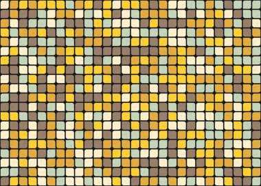 Soyut Geometrik Desen üretken hesaplama sanatı çizimi 