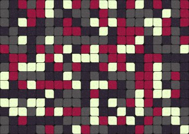 Soyut Geometrik Desen üretken hesaplama sanatı çizimi 