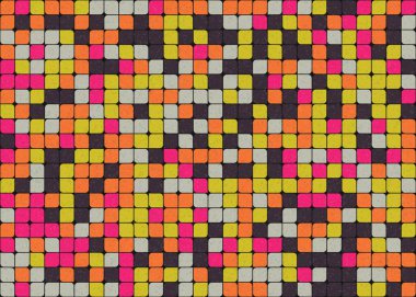 Soyut Geometrik Desen üretken hesaplama sanatı çizimi 