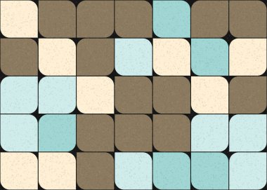 Soyut Geometrik Desen üretken hesaplama sanatı çizimi 