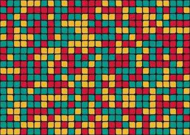 Soyut Geometrik Desen üretken hesaplama sanatı çizimi 