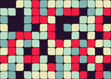 Soyut Geometrik Desen üretken hesaplama sanatı çizimi 