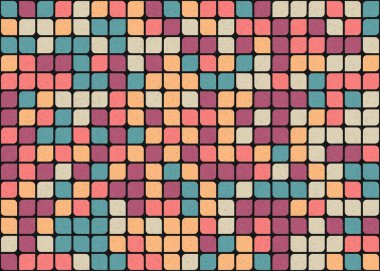 Soyut Geometrik Desen üretken hesaplama sanatı çizimi 