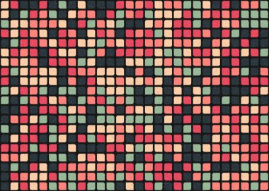 Soyut Geometrik Desen üretken hesaplama sanatı çizimi 