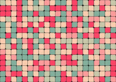 Soyut Geometrik Desen üretken hesaplama sanatı çizimi 