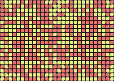 Soyut Geometrik Desen üretken hesaplama sanatı çizimi 