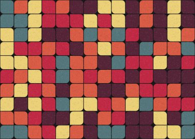 Soyut Geometrik Desen üretken hesaplama sanatı çizimi 