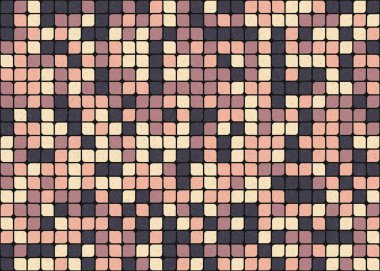 Soyut Geometrik Desen üretken hesaplama sanatı çizimi 